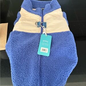 Gooby Blue and Cream Dog Vest